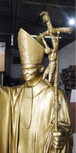 Seminário de Toledo - PR  João Paulo II - Resina e Fibra de Vidro - Altura 2 metros